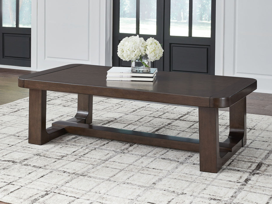 Breckington - Rectangular Cocktail Table - Dark Brown – Cocktail Tables by Signature Design by Ashley® at Furniture Wholesale Plus , Nashville furniture store