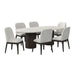 Sylvie - 7 Piece Standard Height Dining Set (Oval Table And Six Chairs) - Dark Brown – 7 Piece Dining Room Sets by Elements International at Furniture Wholesale Plus , Nashville furniture store