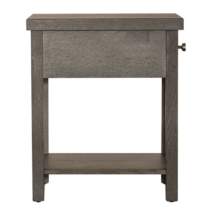 Modern Farmhouse - Drawer Chair Side Table – Chair Side Tables by Liberty Furniture at Furniture Wholesale Plus , Nashville furniture store