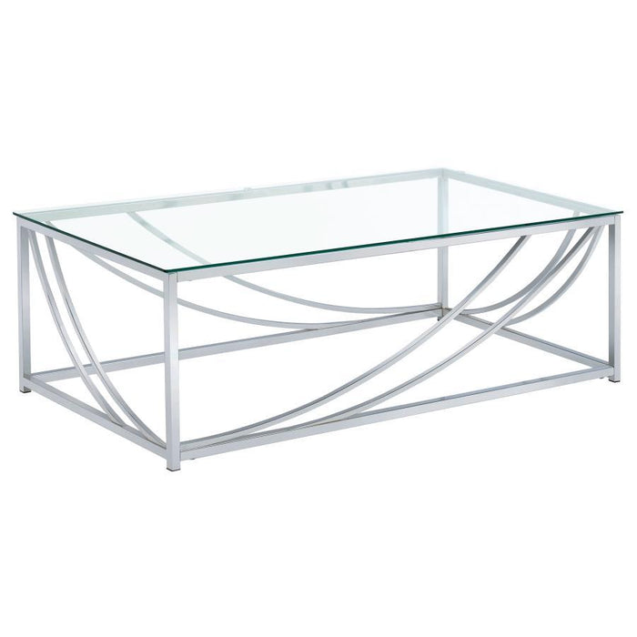 Lille - Glass Top Coffee And End Table Set – Table Sets by Coaster Fine Furniture at Furniture Wholesale Plus , Nashville furniture store