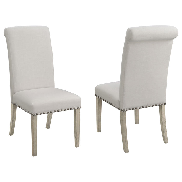 Salem Upholstered Side Chairs Rustic Smoke and Grey (Set of 2) - Premium Dining Chair from Coaster Z2 Standard - Just $124! Shop now at Furniture Wholesale Plus  We are the best furniture store in Nashville, Hendersonville, Goodlettsville, Madison, Antioch, Mount Juliet, Lebanon, Gallatin, Springfield, Murfreesboro, Franklin, Brentwood