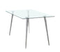 Gilman Rectangle Glass Top Dining Table - Premium Dining Table from Coaster Z2 Standard - Just $210! Shop now at Furniture Wholesale Plus  We are the best furniture store in Nashville, Hendersonville, Goodlettsville, Madison, Antioch, Mount Juliet, Lebanon, Gallatin, Springfield, Murfreesboro, Franklin, Brentwood