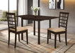 Kelso 3-piece Drop Leaf Dining Set Cappuccino and Tan - Premium Dining Room Set from Coaster Z2 Standard - Just $390! Shop now at Furniture Wholesale Plus  We are the best furniture store in Nashville, Hendersonville, Goodlettsville, Madison, Antioch, Mount Juliet, Lebanon, Gallatin, Springfield, Murfreesboro, Franklin, Brentwood