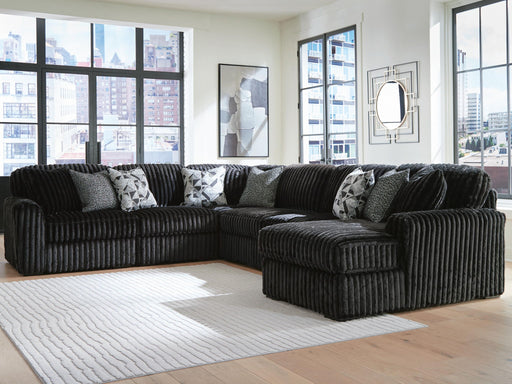 Midnight-Madness - 6 Piece Sectional – Stationary Sectionals by Signature Design by Ashley® at Furniture Wholesale Plus , Nashville furniture store