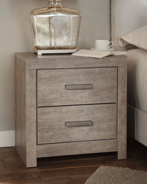 Culverbach - Two Drawer Night Stand - Gray – Accent Nightstands by Signature Design by Ashley® at Furniture Wholesale Plus , Nashville furniture store