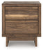 Chirason - Two Drawer Night Stand - Brown – Nightstands w/ Charging Stations by Signature Design by Ashley® at Furniture Wholesale Plus , Nashville furniture store