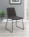 Dacy Upholstered Dining Chairs (Set of 2) Brown and Sandy Black - Premium Dining Chair from Coaster Z2 Standard - Just $152! Shop now at Furniture Wholesale Plus  We are the best furniture store in Nashville, Hendersonville, Goodlettsville, Madison, Antioch, Mount Juliet, Lebanon, Gallatin, Springfield, Murfreesboro, Franklin, Brentwood