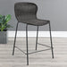 Mckinley Upholstered Counter Height Stools with Footrest (Set of 2) Brown and Sandy Black - Premium Barstool from Coaster Z2 Standard - Just $198! Shop now at Furniture Wholesale Plus  We are the best furniture store in Nashville, Hendersonville, Goodlettsville, Madison, Antioch, Mount Juliet, Lebanon, Gallatin, Springfield, Murfreesboro, Franklin, Brentwood