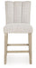 Larawyn - Upholstered Barstool (Set of 2) - Bisque – Stool Sets by Signature Design by Ashley® at Furniture Wholesale Plus , Nashville furniture store