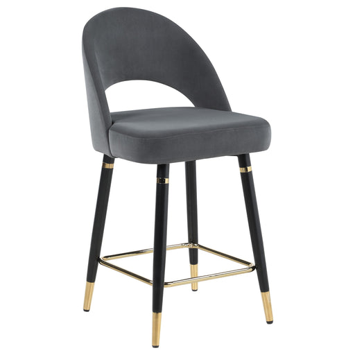 Lindsey Arched Back Upholstered Counter Height Stools Grey (Set of 2) - Premium Barstool from Coaster Z2 Standard - Just $188! Shop now at Furniture Wholesale Plus  We are the best furniture store in Nashville, Hendersonville, Goodlettsville, Madison, Antioch, Mount Juliet, Lebanon, Gallatin, Springfield, Murfreesboro, Franklin, Brentwood