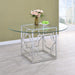 Starlight Round Glass Top Dining Table - Premium Dining Table from Coaster Z2 Standard - Just $418! Shop now at Furniture Wholesale Plus  We are the best furniture store in Nashville, Hendersonville, Goodlettsville, Madison, Antioch, Mount Juliet, Lebanon, Gallatin, Springfield, Murfreesboro, Franklin, Brentwood