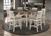 Sarasota 7-piece Counter Height Dining Set with Drop Leaf Nutmeg and Rustic Cream - Premium Dining Room Set from Coaster Z2 Standard - Just $1306! Shop now at Furniture Wholesale Plus  We are the best furniture store in Nashville, Hendersonville, Goodlettsville, Madison, Antioch, Mount Juliet, Lebanon, Gallatin, Springfield, Murfreesboro, Franklin, Brentwood