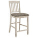 Sarasota Slat Back Counter Height Chairs Grey and Rustic Cream (Set of 2) - Premium Barstool from Coaster Z2 Standard - Just $128! Shop now at Furniture Wholesale Plus  We are the best furniture store in Nashville, Hendersonville, Goodlettsville, Madison, Antioch, Mount Juliet, Lebanon, Gallatin, Springfield, Murfreesboro, Franklin, Brentwood