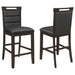 Prentiss Upholstered Counter Height Chair (Set of 2) Black and Cappuccino - Premium Barstool from Coaster Z2 Standard - Just $148! Shop now at Furniture Wholesale Plus  We are the best furniture store in Nashville, Hendersonville, Goodlettsville, Madison, Antioch, Mount Juliet, Lebanon, Gallatin, Springfield, Murfreesboro, Franklin, Brentwood