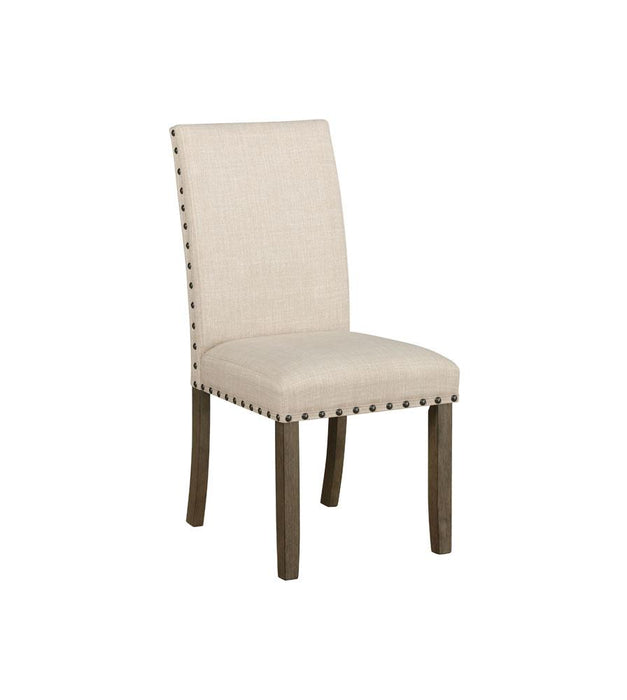 Ralland Upholstered Side Chairs Beige and Rustic Brown (Set of 2) - Premium Dining Chair from Coaster Z2 Standard - Just $100! Shop now at Furniture Wholesale Plus  We are the best furniture store in Nashville, Hendersonville, Goodlettsville, Madison, Antioch, Mount Juliet, Lebanon, Gallatin, Springfield, Murfreesboro, Franklin, Brentwood