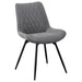 Diggs Upholstered Tufted Swivel Dining Chairs Grey and Gunmetal (Set of 2) - Premium Dining Chair from Coaster Z2 Standard - Just $124! Shop now at Furniture Wholesale Plus  We are the best furniture store in Nashville, Hendersonville, Goodlettsville, Madison, Antioch, Mount Juliet, Lebanon, Gallatin, Springfield, Murfreesboro, Franklin, Brentwood