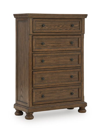 Zackaryn - Five Drawer Chest - Warm Brown – Accent Chests by Signature Design by Ashley® at Furniture Wholesale Plus , Nashville furniture store