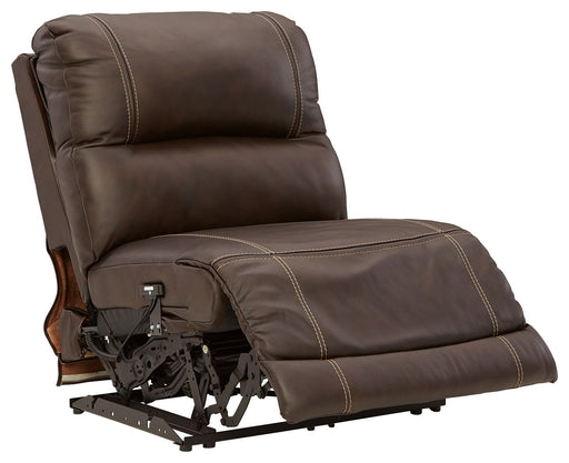 Dunleith - 9-Piece Power Reclining Sectional - Chocolate – Reclining Sectionals by Signature Design by Ashley® at Furniture Wholesale Plus , Nashville furniture store