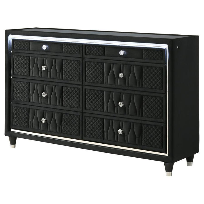 Lorient - 8-Drawer LED Bedroom Dresser Cabinet – Dressers by Coaster Fine Furniture at Furniture Wholesale Plus , Nashville furniture store