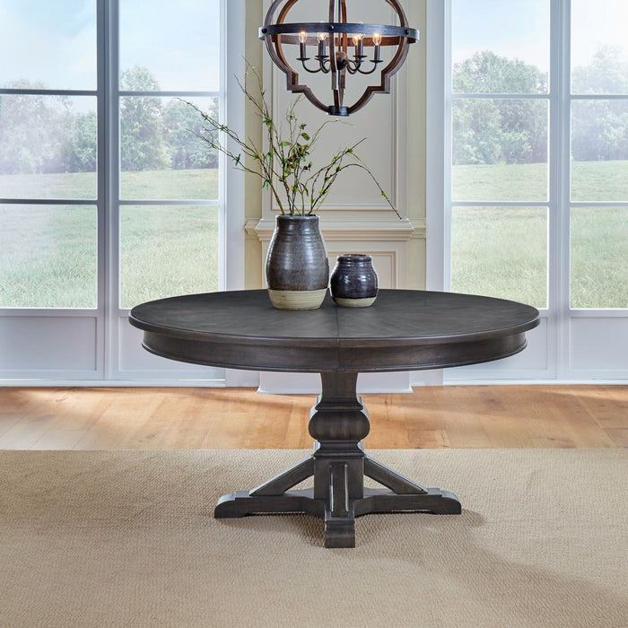 Paradise Valley - Pedestal Table - Saddle Brown – Dining Tables by Liberty Furniture at Furniture Wholesale Plus , Nashville furniture store