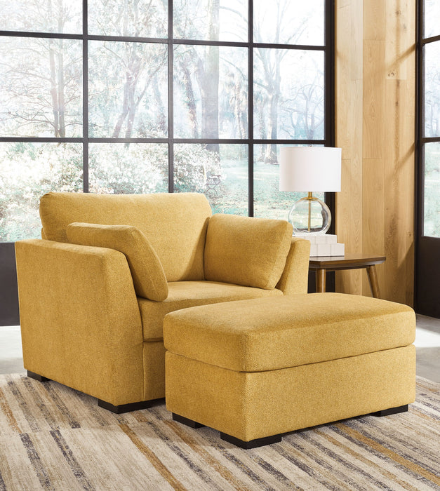 Keerwick - Living Room Set – Stationary Chair & Ottoman by Signature Design by Ashley® at Furniture Wholesale Plus , Nashville furniture store