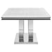 Kerwin - Rectangular Stone Top Dining Table - White - Premium Dining Tables from CoasterElevations - Just $1389! Shop now at Furniture Wholesale Plus  We are the best furniture store in Nashville, Hendersonville, Goodlettsville, Madison, Antioch, Mount Juliet, Lebanon, Gallatin, Springfield, Murfreesboro, Franklin, Brentwood