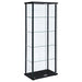 Delphinium - 5-Shelf Clear Glass Curio Display Cabinet - Black – Curio Cabinets by CoasterEveryday at Furniture Wholesale Plus , Nashville furniture store