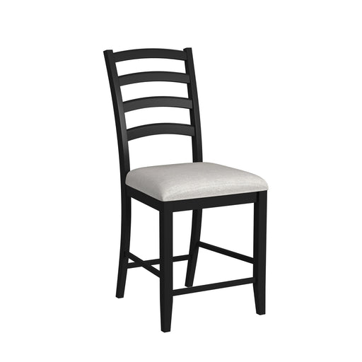 Tulane - 5 Piece Dining Set (Counter Table & 4 Counter Chairs) - Oak & Black – 5 Piece Dining Room Sets by Elements International at Furniture Wholesale Plus , Nashville furniture store