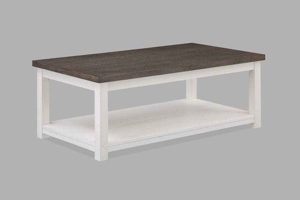 Dakota - Coffee Table With Casters - White – Coffee Tables by Crown Mark at Furniture Wholesale Plus , Nashville furniture store