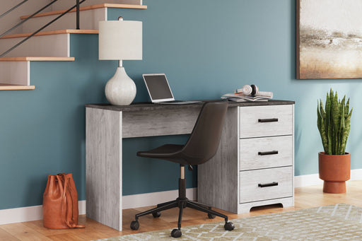 Shawburn - Home Office Desk - White / Dark Charcoal Gray – Writing Desks by Signature Design by Ashley® at Furniture Wholesale Plus , Nashville furniture store