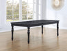 Odessa - Dining Table With Leaf - Black – Dining Tables with Extensions by Steve Silver Furniture at Furniture Wholesale Plus , Nashville furniture store
