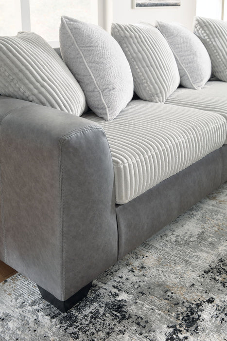 Clairette Court - Sectional – Stationary Sectionals by Benchcraft® at Furniture Wholesale Plus , Nashville furniture store