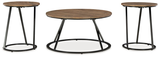 Cassbryn - Occasional Table Set (Set of 3) - Brown / Black – Table Sets by Signature Design by Ashley® at Furniture Wholesale Plus , Nashville furniture store