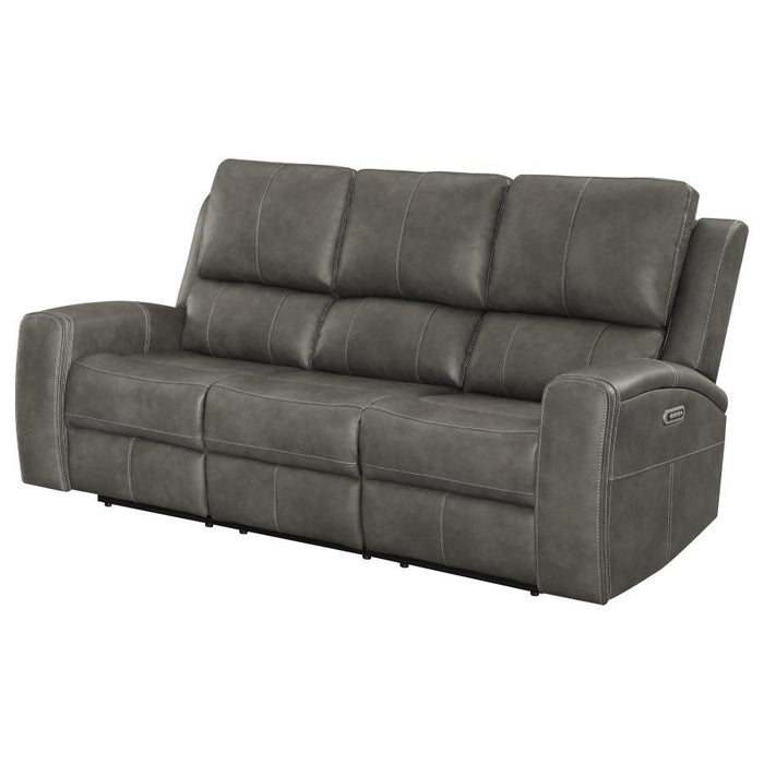 Brickston - Triple Power Reclining Sofa – Reclining Sofas by Coaster Fine Furniture at Furniture Wholesale Plus , Nashville furniture store