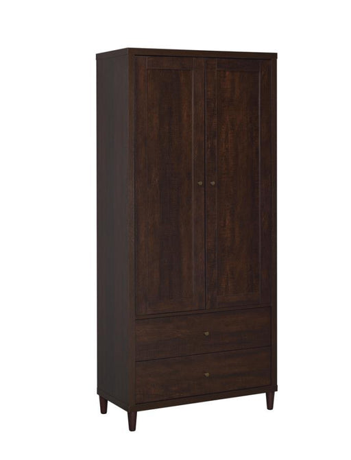 Wadeline - 2 Door Tall Accent Storage Cabinet - Rustic Tobacco – Accent Cabinets by CoasterEveryday at Furniture Wholesale Plus , Nashville furniture store