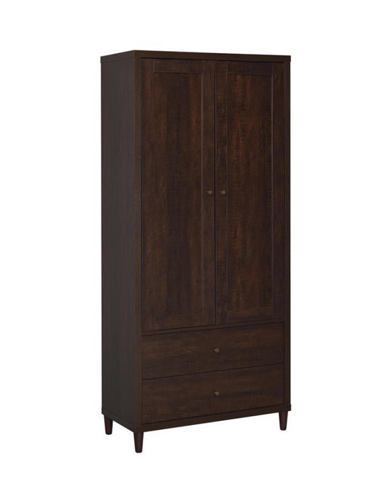 Wadeline - 2 Door Tall Accent Storage Cabinet - Rustic Tobacco – Accent Cabinets by CoasterEveryday at Furniture Wholesale Plus , Nashville furniture store