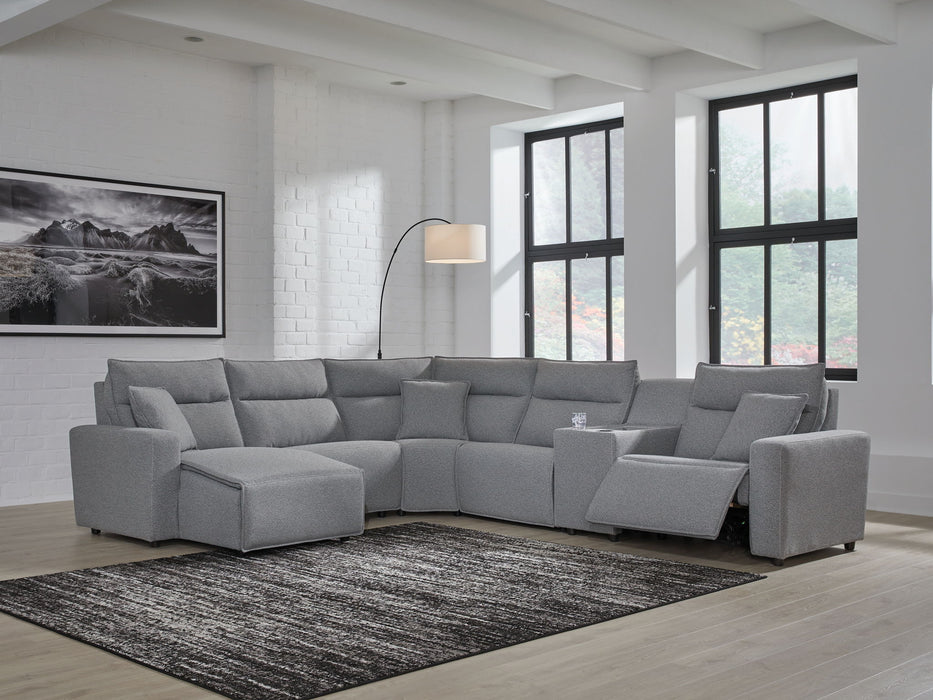 ModMax II - Salt And Pepper - Reclining Sectional – Reclining Sectionals by Signature Design by Ashley® at Furniture Wholesale Plus , Nashville furniture store