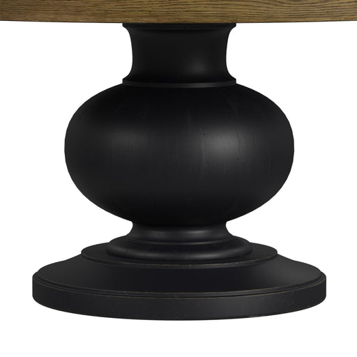 Heritage & Home - Round Dining Table - Oak Brown And Black – Dining Tables by Elements International at Furniture Wholesale Plus , Nashville furniture store