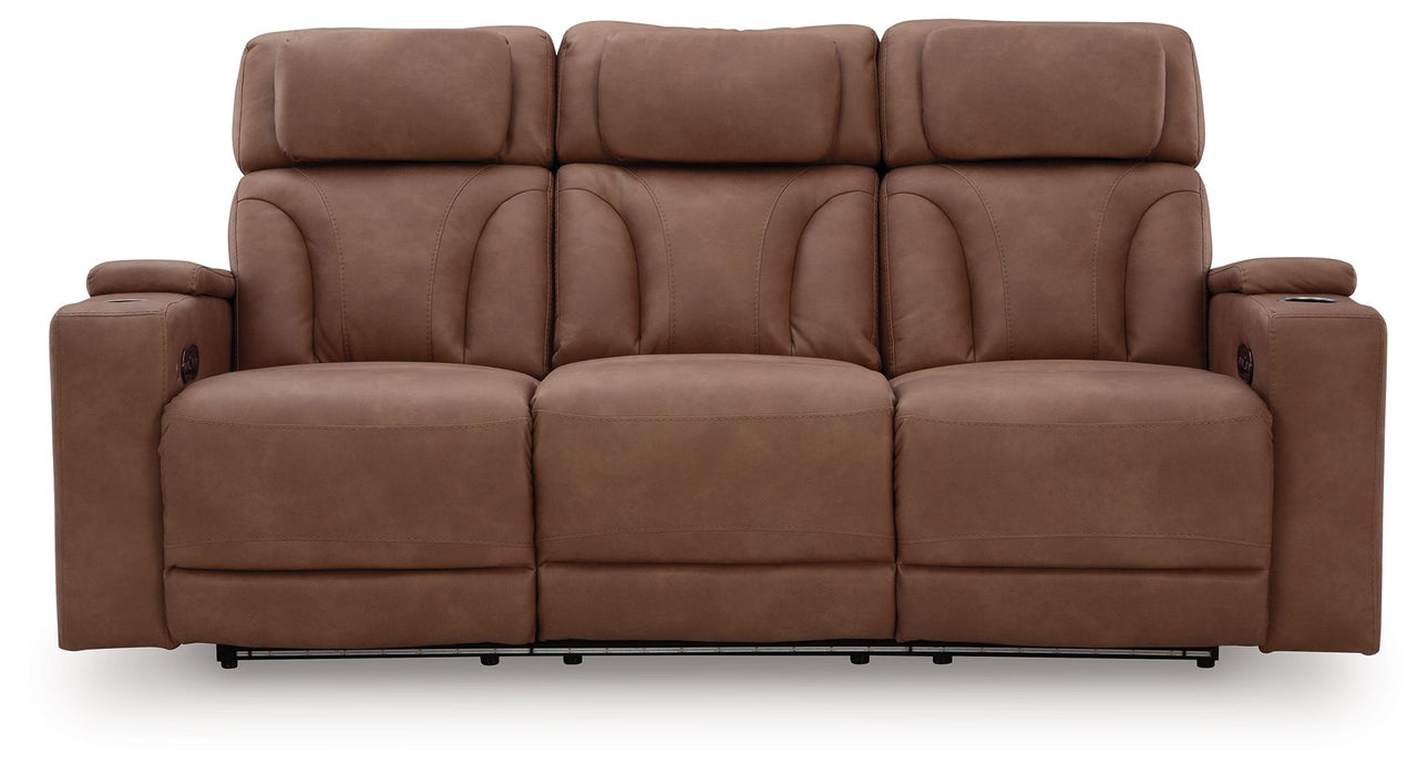 Clean-Slate - Power Reclining Sofa / Adj Headrest - Caramel – Reclining Sofas by Signature Design by Ashley® at Furniture Wholesale Plus , Nashville furniture store