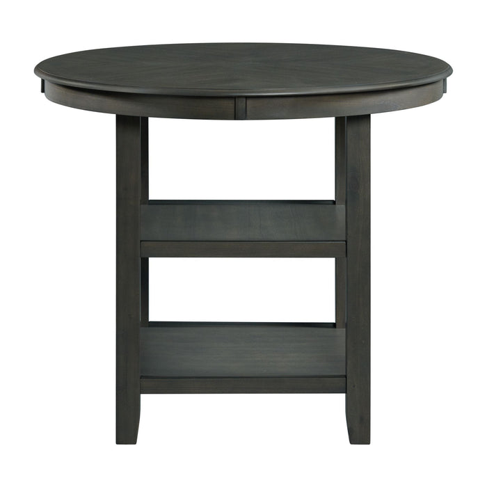 Amherst - Counter Table With Wood Leg - Gray Finish – Counter Tables by Elements International at Furniture Wholesale Plus , Nashville furniture store