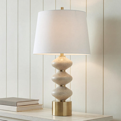 Wardthrone - Poly Table Lamp - Beige / Gold Finish – Table Lamps by Signature Design by Ashley® at Furniture Wholesale Plus , Nashville furniture store