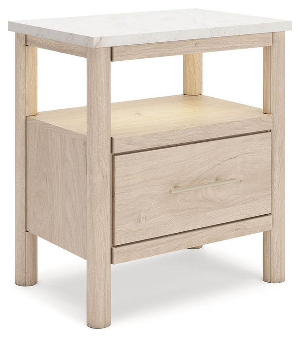 Cadmori - One Drawer Night Stand – Nightstands w/ Charging Stations by Signature Design by Ashley® at Furniture Wholesale Plus , Nashville furniture store