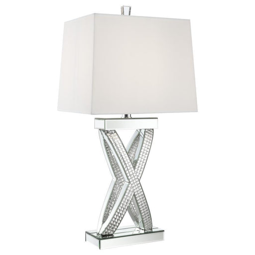Dominick - Tapered Mirrored Acrylic Table Lamp - Silver - Premium Table Lamps from CoasterElevations - Just $229! Shop now at Furniture Wholesale Plus  We are the best furniture store in Nashville, Hendersonville, Goodlettsville, Madison, Antioch, Mount Juliet, Lebanon, Gallatin, Springfield, Murfreesboro, Franklin, Brentwood