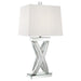 Dominick - Tapered Mirrored Acrylic Table Lamp - Silver – Table Lamps by CoasterElevations at Furniture Wholesale Plus , Nashville furniture store