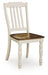 Wirloni - Dining Room Side Chair (Set of 2) - Antique White / Brown – Chair Sets by Signature Design by Ashley® at Furniture Wholesale Plus , Nashville furniture store