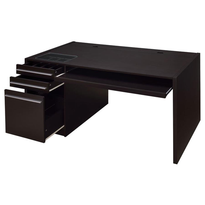 Halston - Office Computer Desk - Premium Computer Desks from CoasterEveryday - Just $369! Shop now at Furniture Wholesale Plus  We are the best furniture store in Nashville, Hendersonville, Goodlettsville, Madison, Antioch, Mount Juliet, Lebanon, Gallatin, Springfield, Murfreesboro, Franklin, Brentwood