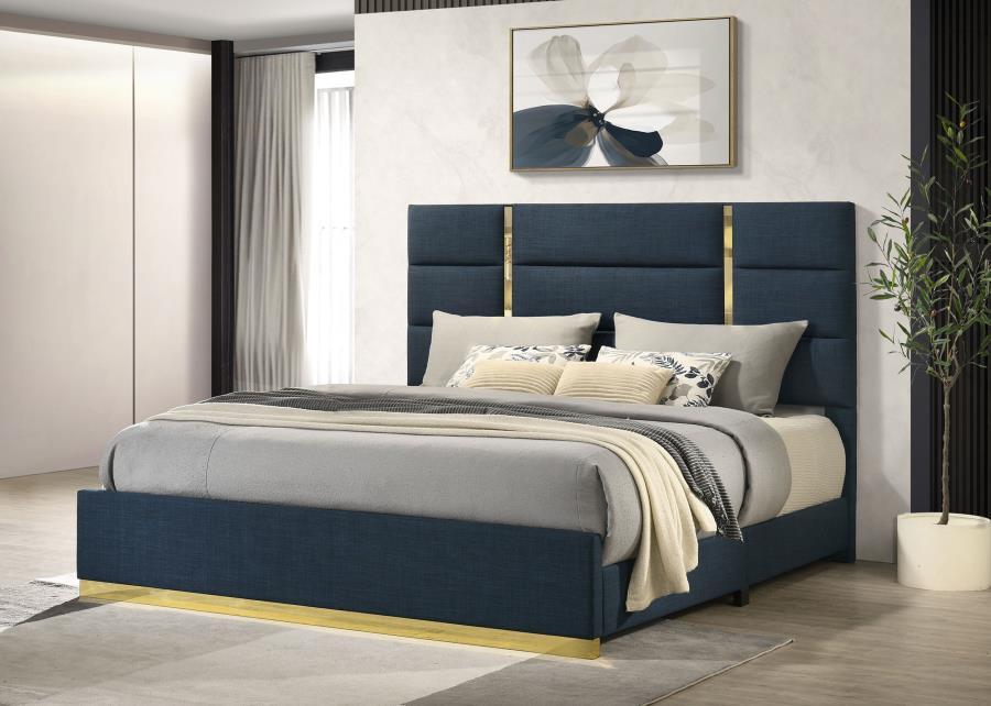 Ines - Fabric Upholstered Panel Bed – Upholstered Beds by Coaster Fine Furniture at Furniture Wholesale Plus , Nashville furniture store