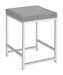 Umbridge - Upholstered Square Padded Cushion Vanity Stool - Light Gray – Vanity Stools by CoasterEssence at Furniture Wholesale Plus , Nashville furniture store