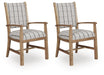 Ridgester - Dining Upholstered Arm Chair (Set of 2) - Light Brown – Chair Sets by Benchcraft® at Furniture Wholesale Plus , Nashville furniture store