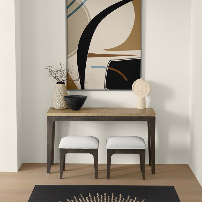 Sutton Place - Console Table With 2 Stools - Caramel / Cocoa